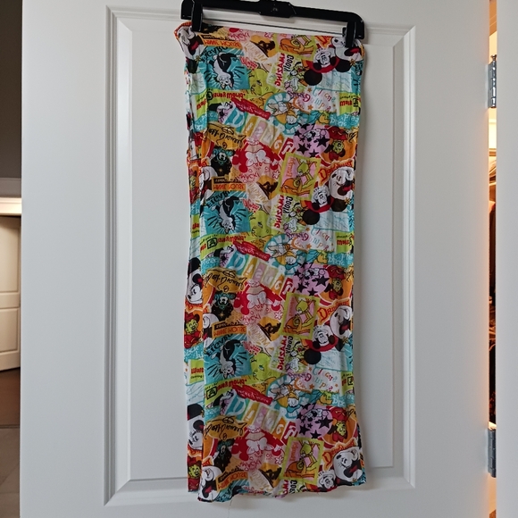Disney Accessories - Disney Multicolor Cartoon Print Pencil Skirt